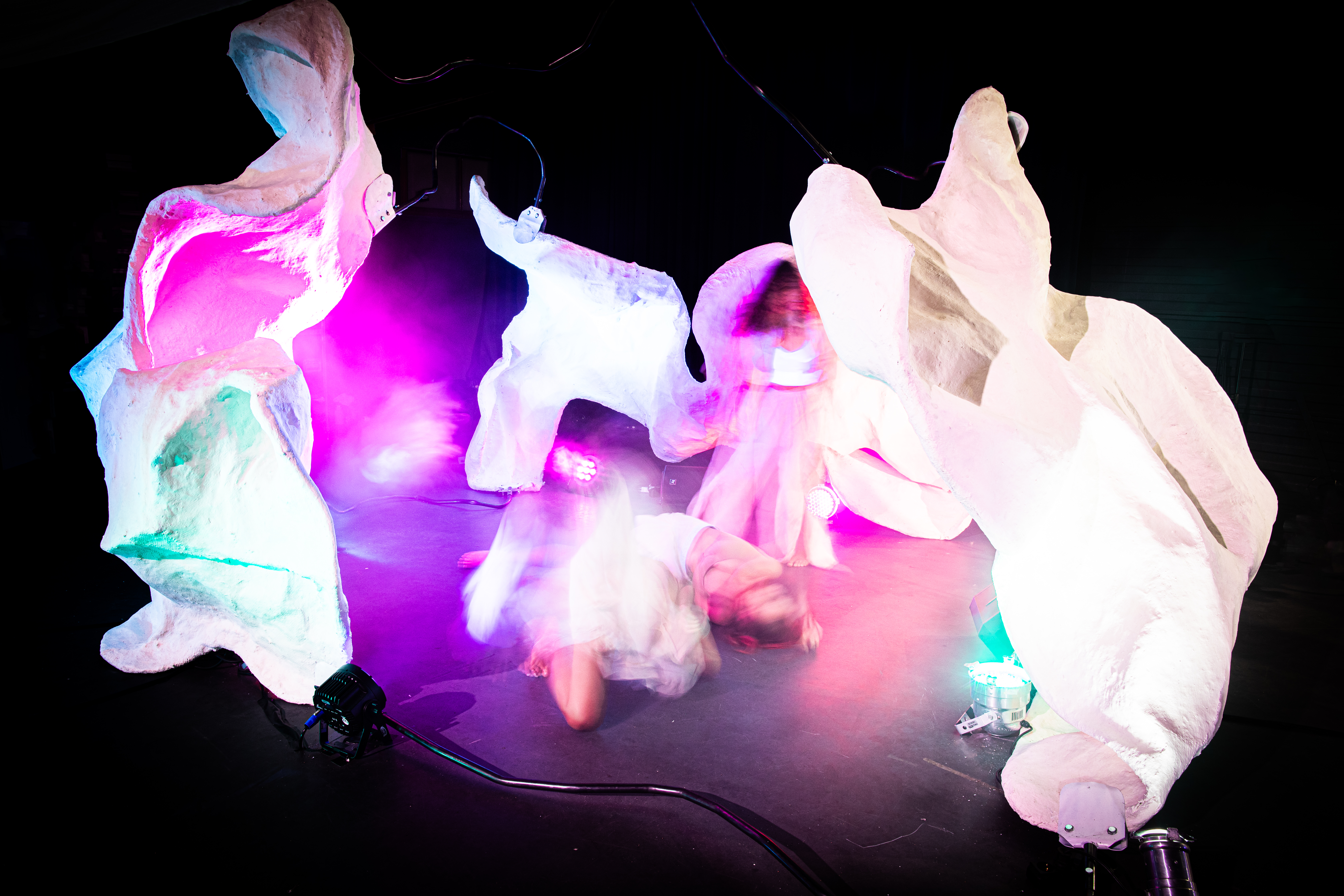 Neon light installation